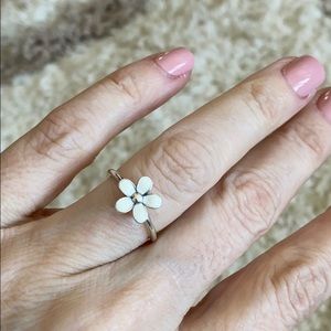 Pandora White Daisy Ring